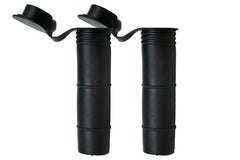 Vinland Marine rod holder liner cap at 15° angle for secure boat mounting.