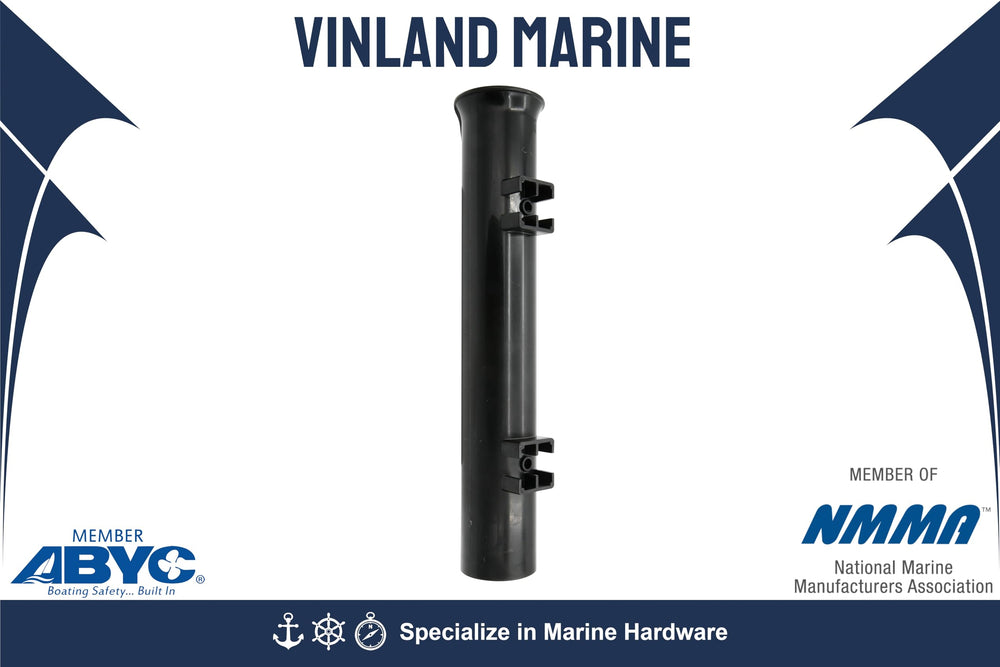 Vinland Marine rod rack for boat helps quick rod access.