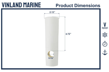Vinland Marine sleeve in a clamp-on rod holder protects gear on the water.