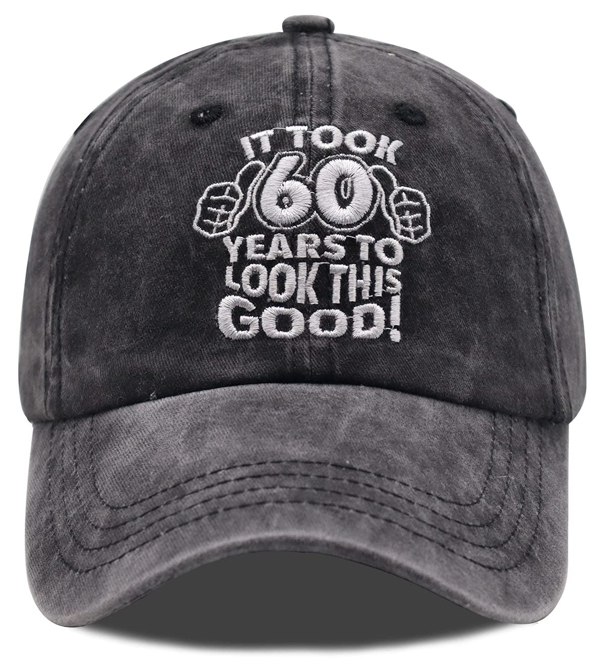 Front view of Vintage 60th Birthday Cap
