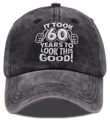 Front view of Vintage 60th Birthday Cap