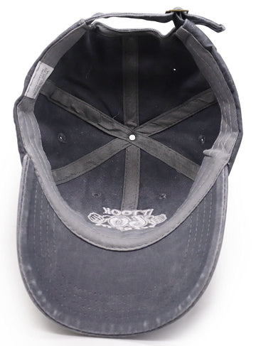 6-panel structure with embroidery detail