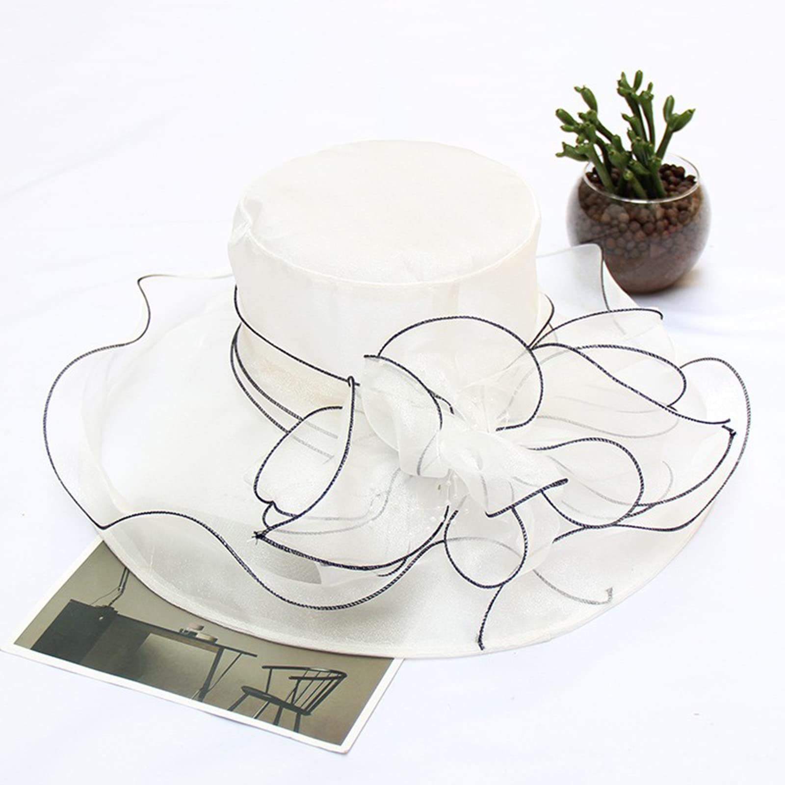 Vintage cloche hat suited for weddings and church events.