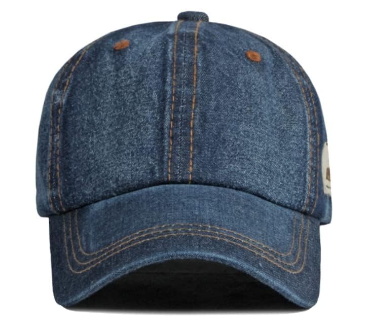 Vintage Distressed Jean Hat denim texture and vintage washed style for timeless appeal.
