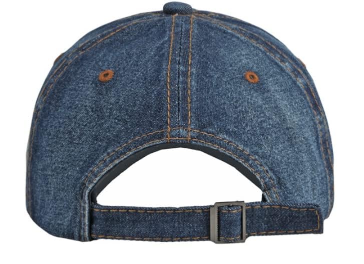 Vintage Distressed Jean Hat light acid wash accentuates casual outdoor style.