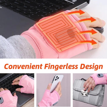 Viohead 360-degree heat coverage shown on the glove palm and fingers