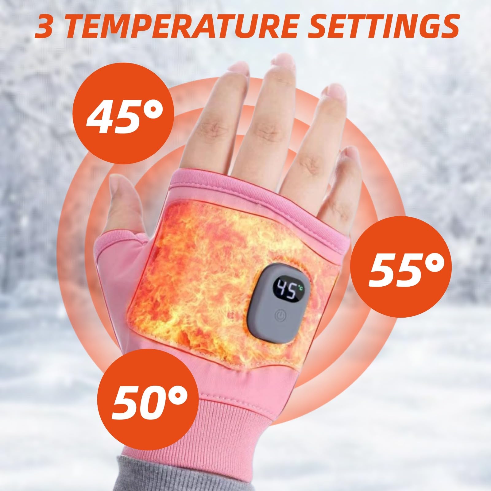 Viohead gloves delivering rapid warmth in seconds for dexterity