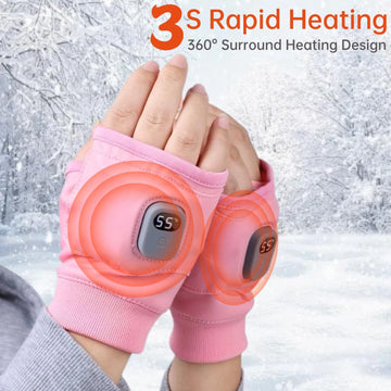 Viohead heated gloves charging via USB for convenient on-the-go power
