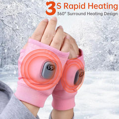 Viohead heated gloves charging via USB for convenient on-the-go power