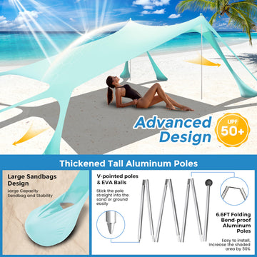 VIONMI Easy-setup canopy for quick shade by a solo user.