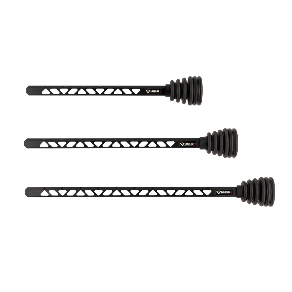 VIPER 4oz weight on stabilizer adds controllable mass for steadier aiming