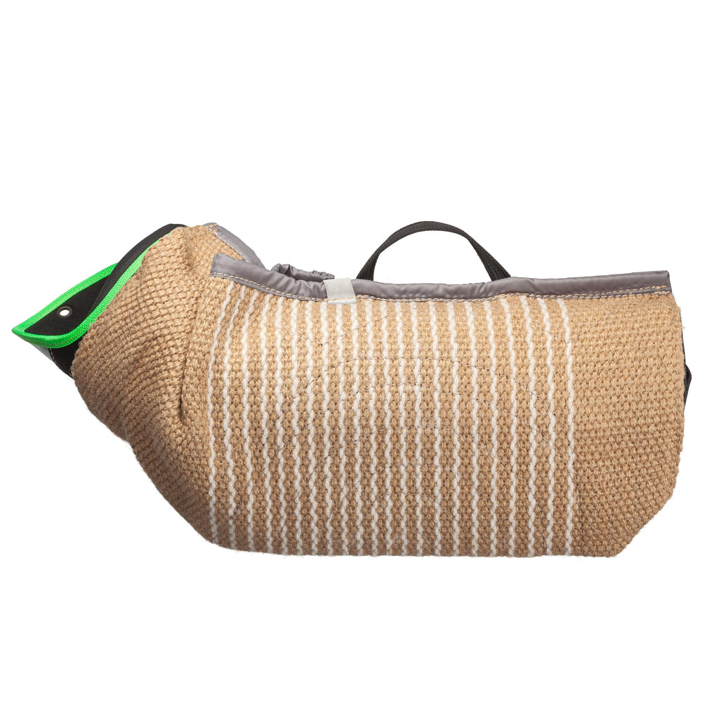 Viper jute cover with poly liners extends sleeve life for regular use.