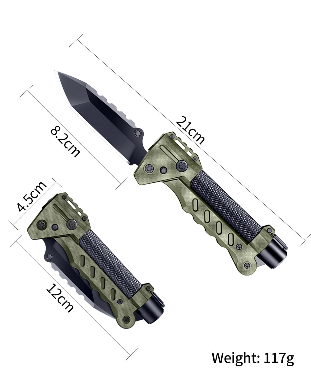 VIPERADE VAK6-S knife handle safety lock enables safe, precise cutting.