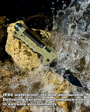 VIPERADE VAK6-S rubber sheath with back clip for secure belt carry.