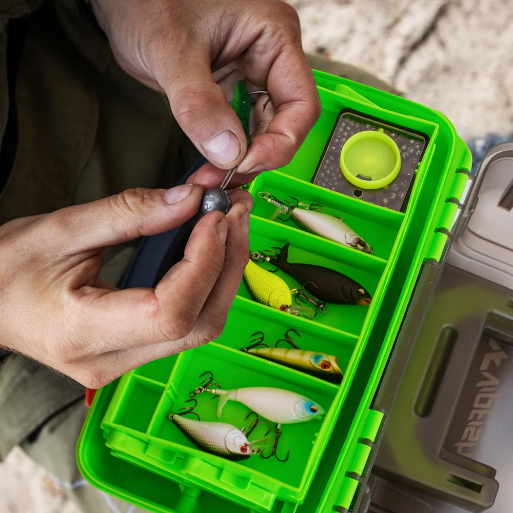 Vipfish 303PCS tackle kit lures ready for bass or trout.