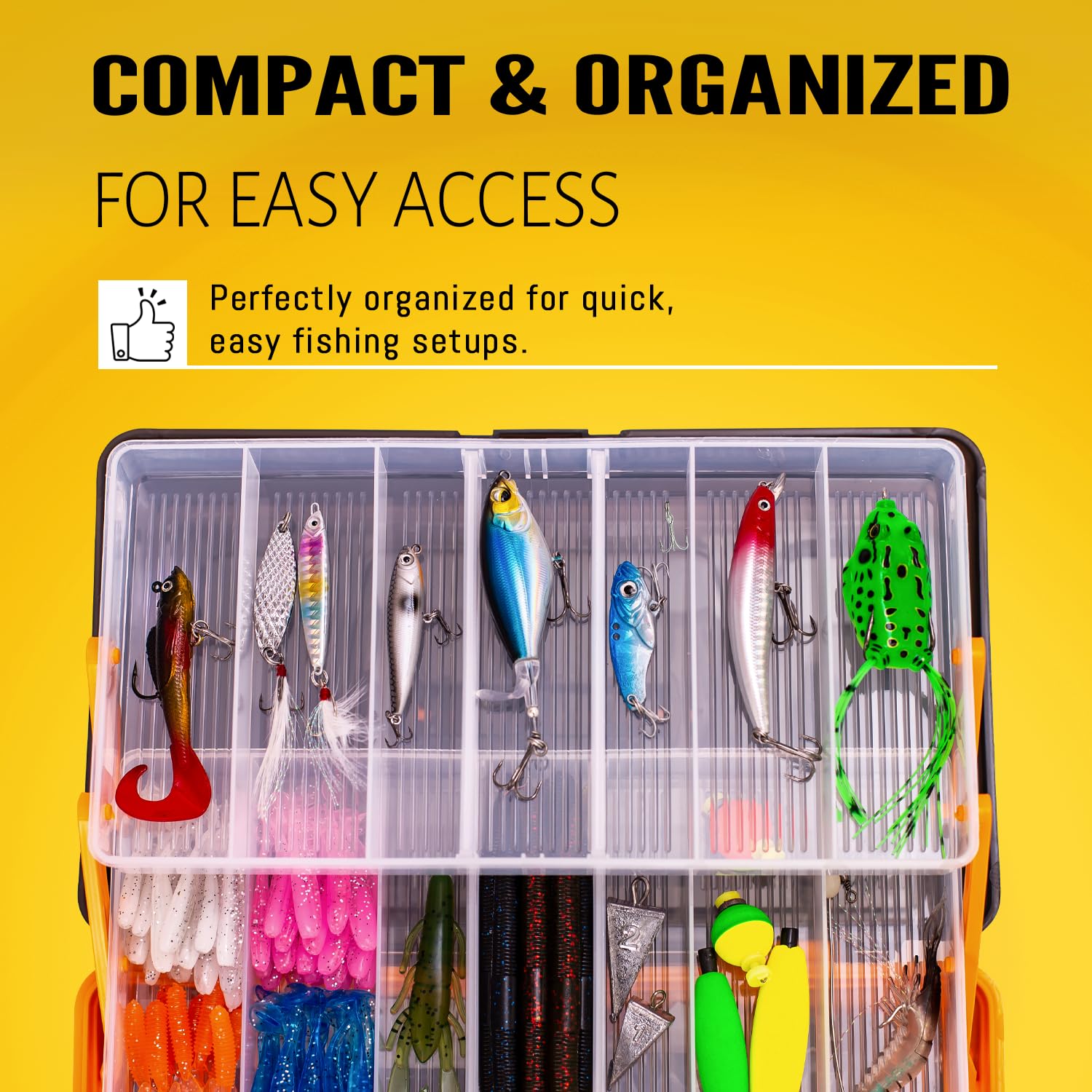 Pliers, bobbers, weights and rigs included in the Vipfish kit