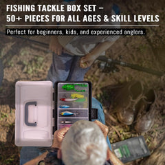 Rigs, weights, leaders and fluorocarbon line assortment