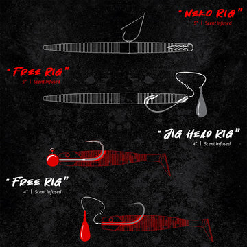 Circle hooks, worm hooks, jig heads and weights included