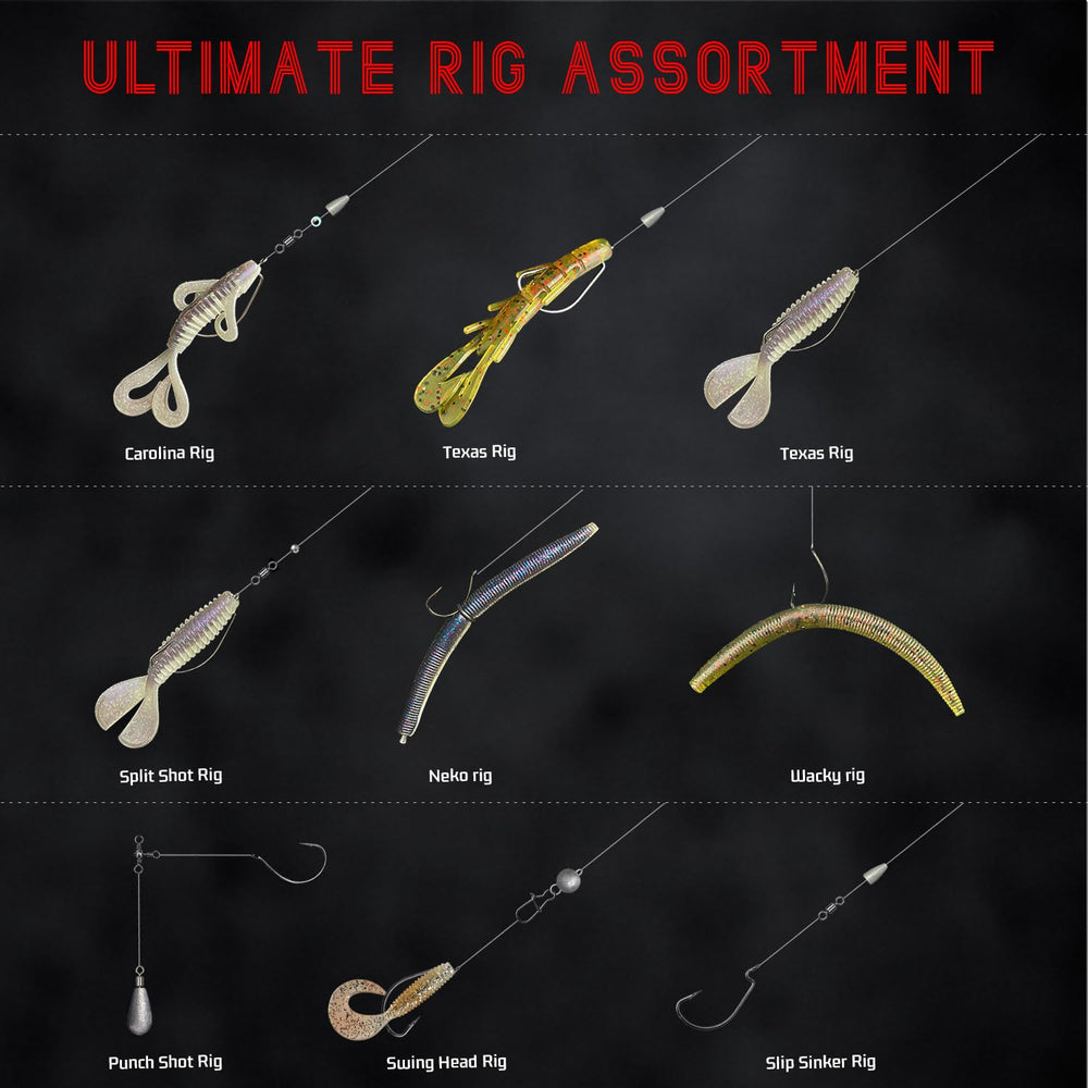 Saltwater and freshwater ready components from Vipfish fishing kit