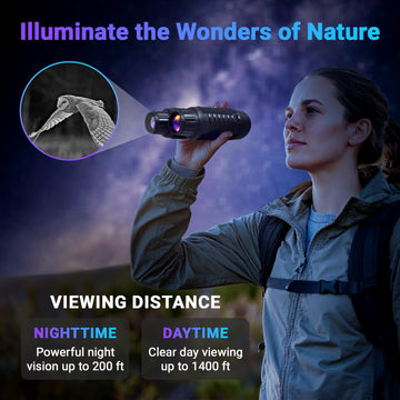 Virtual Haven night vision goggles 3.2-inch LCD screen with sharp live scenes