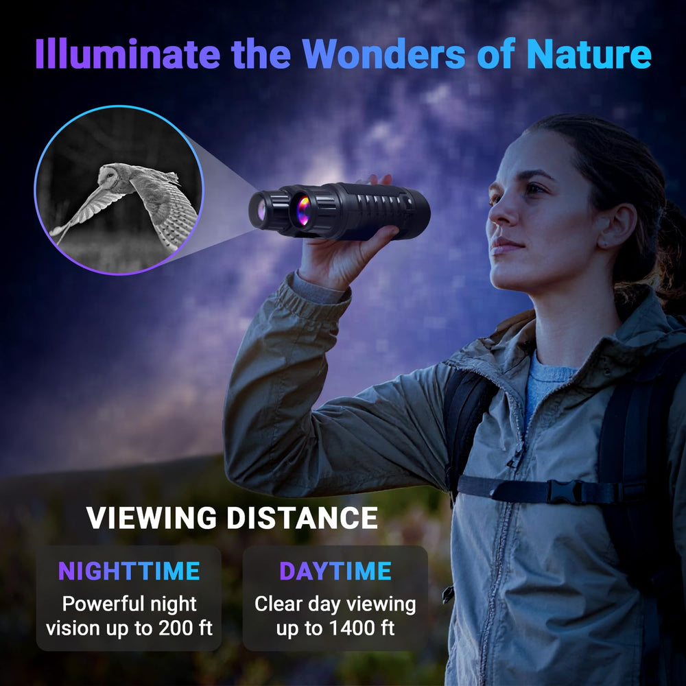 Virtual Haven night vision goggles 3.2-inch LCD screen with sharp live scenes