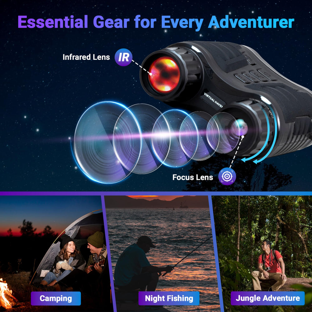 Virtual Haven night vision goggles seven IR levels for customizable clarity