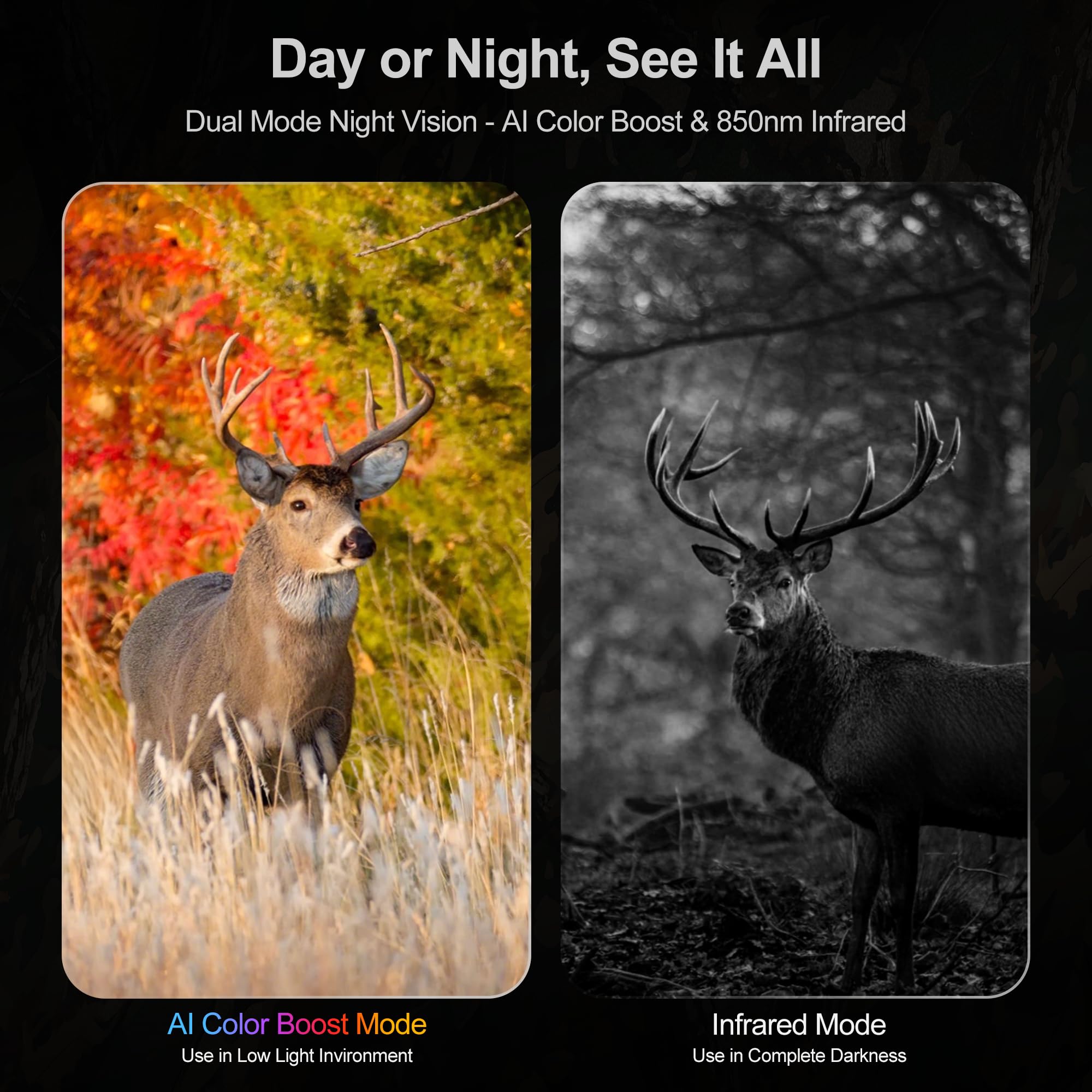 VisioGear Night Thunder X3 offers 8X zoom for distant targets and wildlife detail.