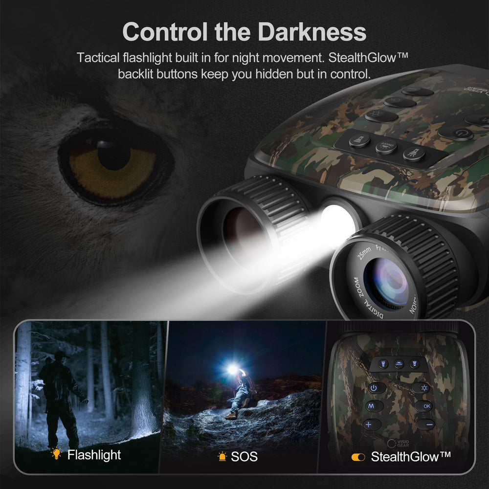 VisioGear Night Thunder X3 reaches 1384 feet with reliable night visibility.