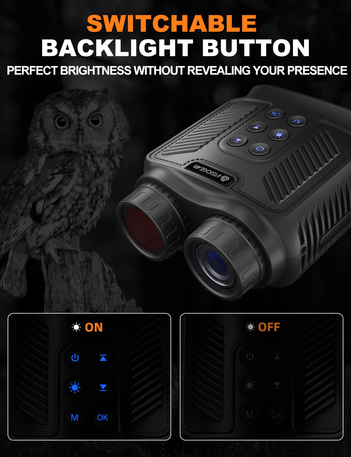 VISIOGEAR NOVA4K 32GB SD card included for immediate recording and saving footage