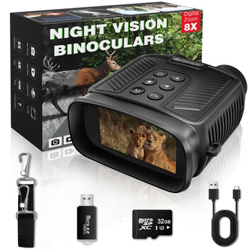 VISIOGEAR NOVA4K night vision goggles front view for outdoor adventures with clear low-light visibility