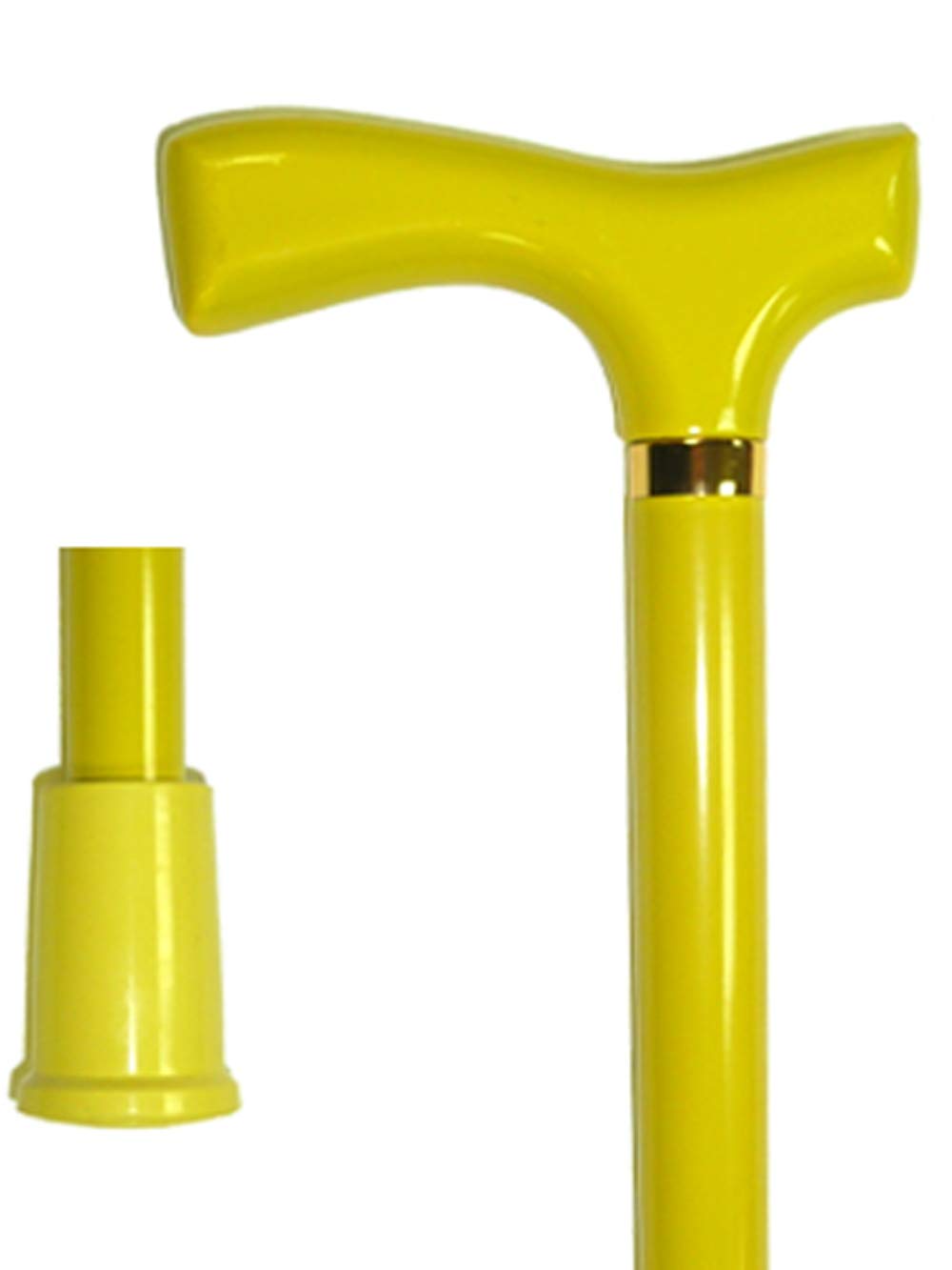 Vista International Fritz Wood Walking Poles with yellow color finish offer sturdy stability on hikes