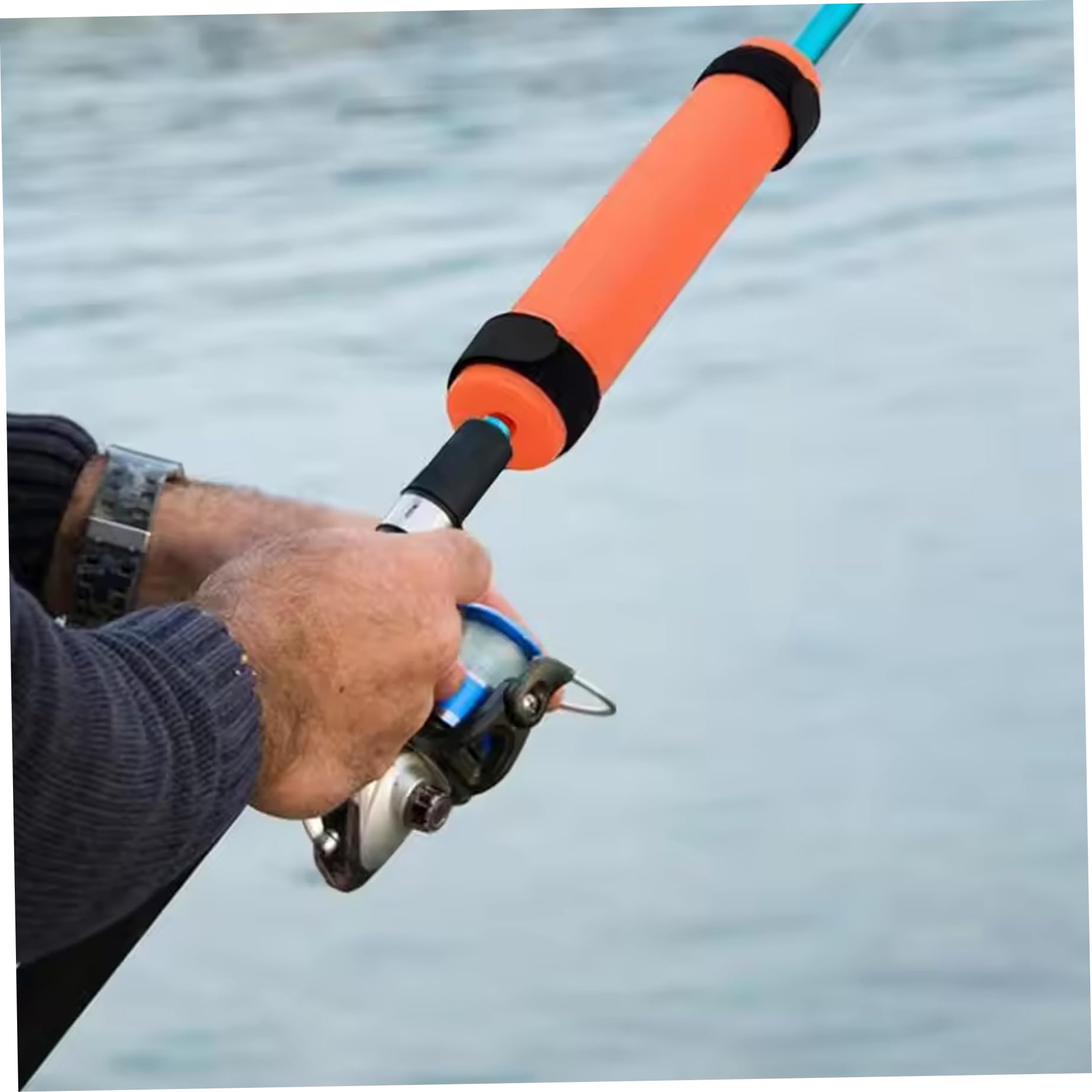 Vistnale fishing rod floats orange on water aids quick rod location after splashes