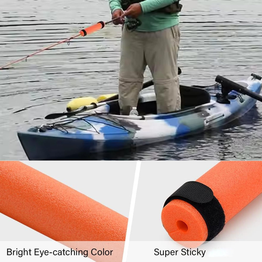 Vistnale fishing rod floats orange packaging shows six pieces ready for immediate use