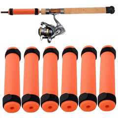 Vistnale fishing rod floats orange side view highlights buoyancy and easy handling on deck