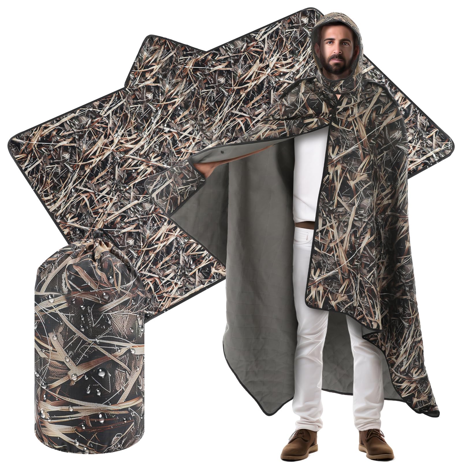 VitalCozy 55x95 woobie blanket folded for compact storage and quick warmth.