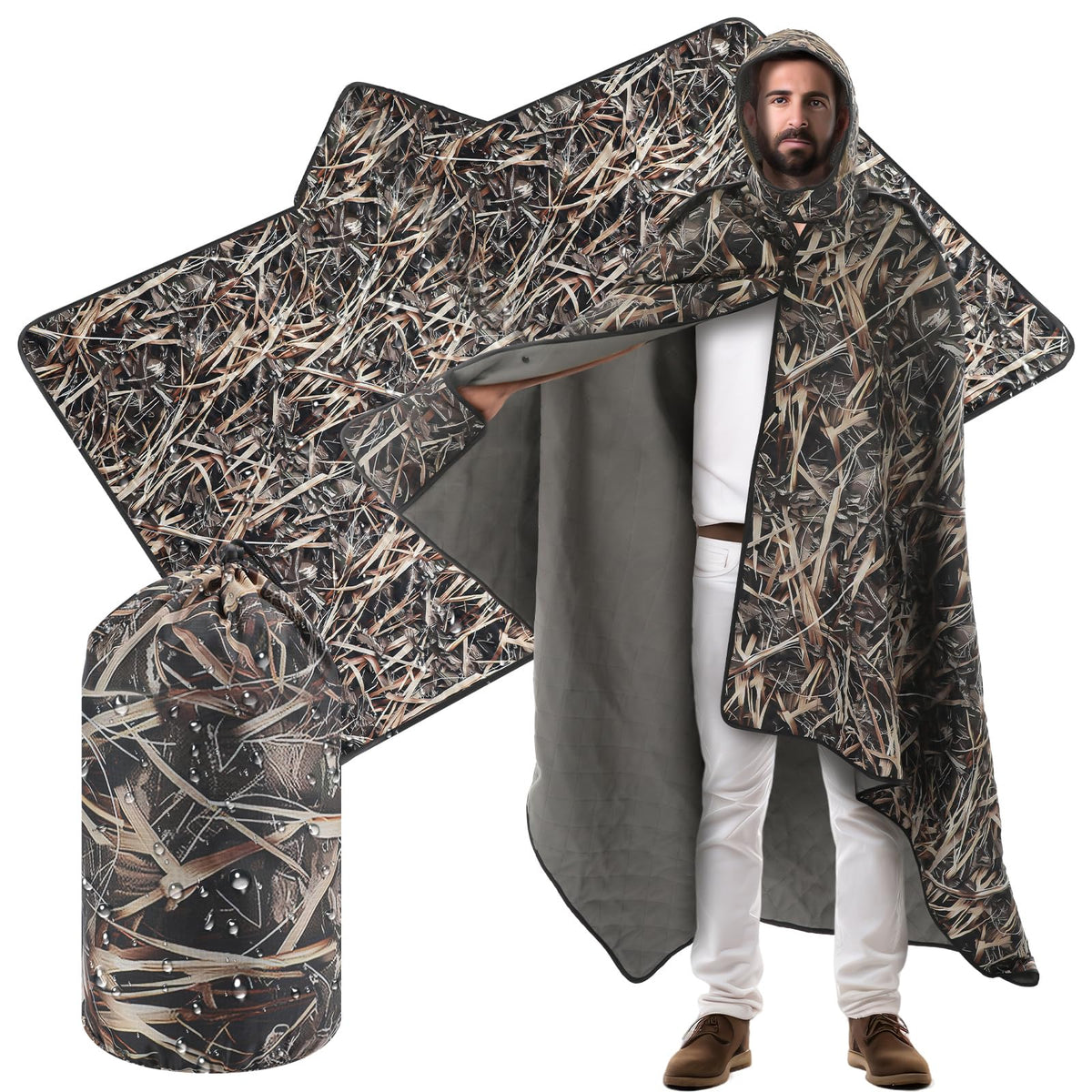 VitalCozy 55x95 woobie blanket folded for compact storage and quick warmth.