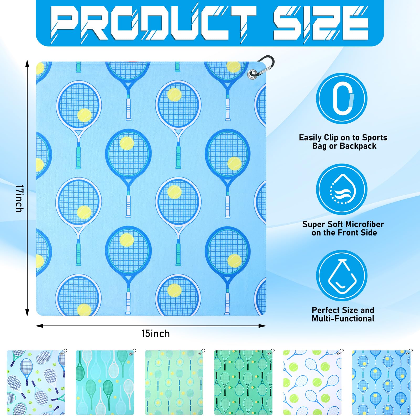 VitalCozy 15x17 inch towel provides ample drying surface.