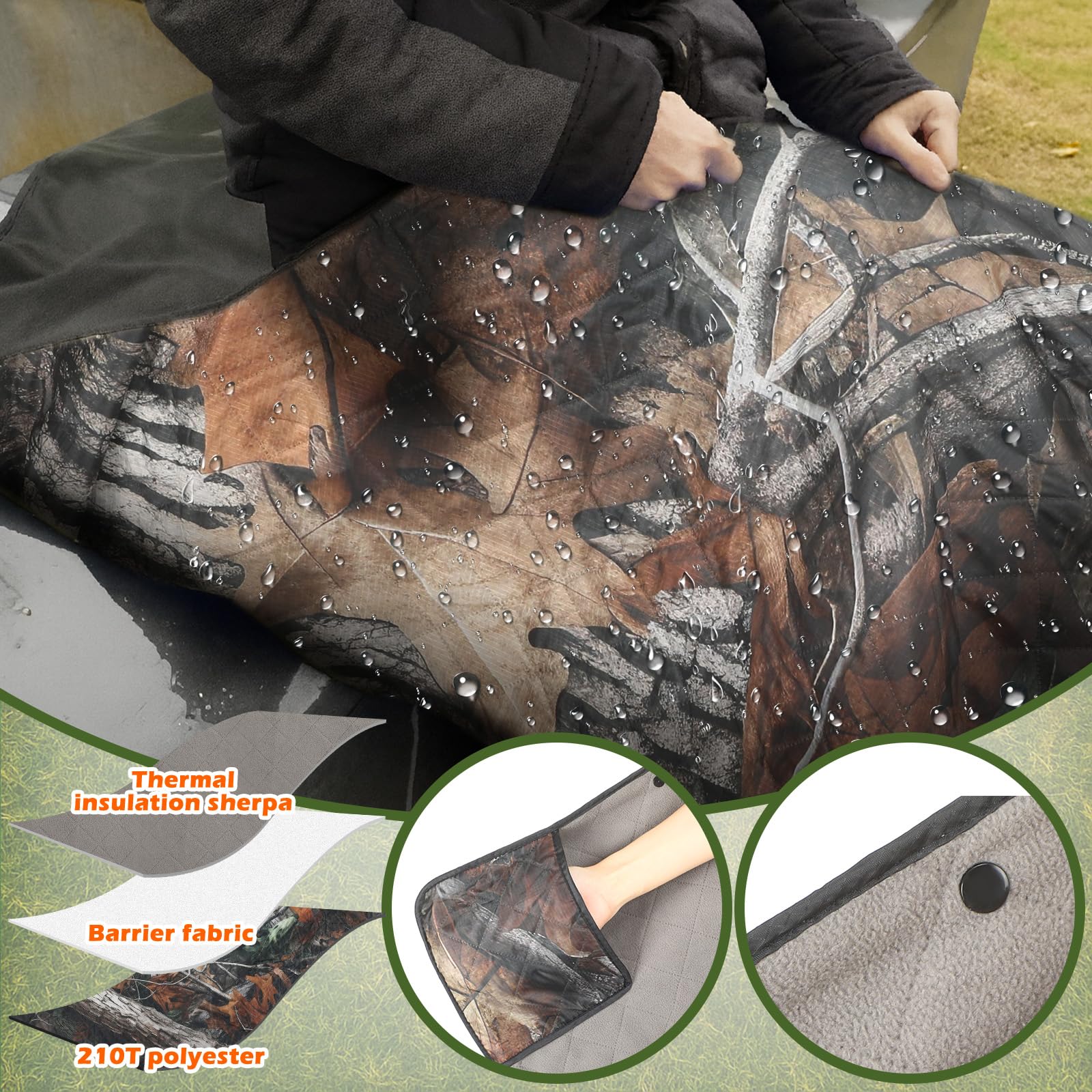 VitalCozy Woobie Blanket storage bag demonstrates portable warmth and organization.