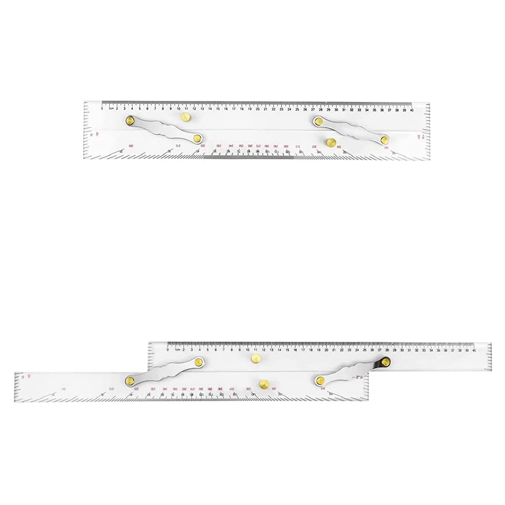 Viupolsor easy parallel drawing ruler enabling two-handed alignment