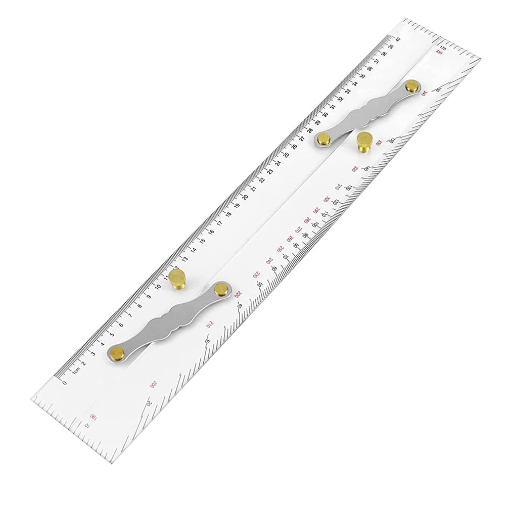 Viupolsor marine parallel ruler with clear scales for precise chart plotting