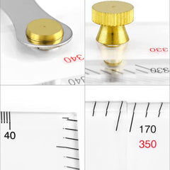 Viupolsor 450 mm ruler ideal for drawing accurate parallel lines on charts