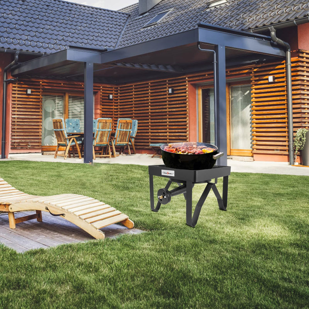 Vivicreate CSA-certified regulator and hose ensure safe flame control.