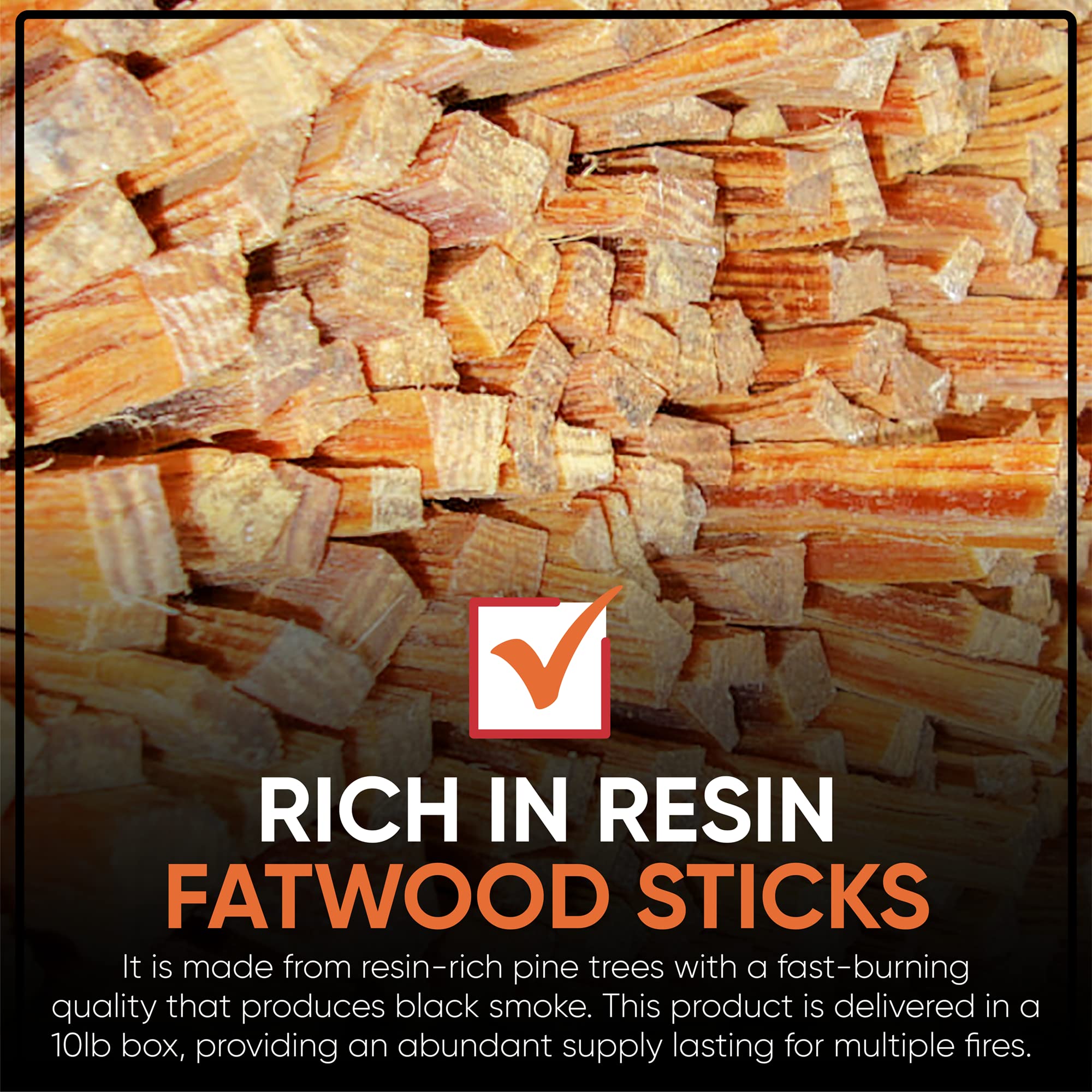 Vivlly fatwood-fire-starter-sticks-wood-stove-use designed for dependable ignition in stoves.