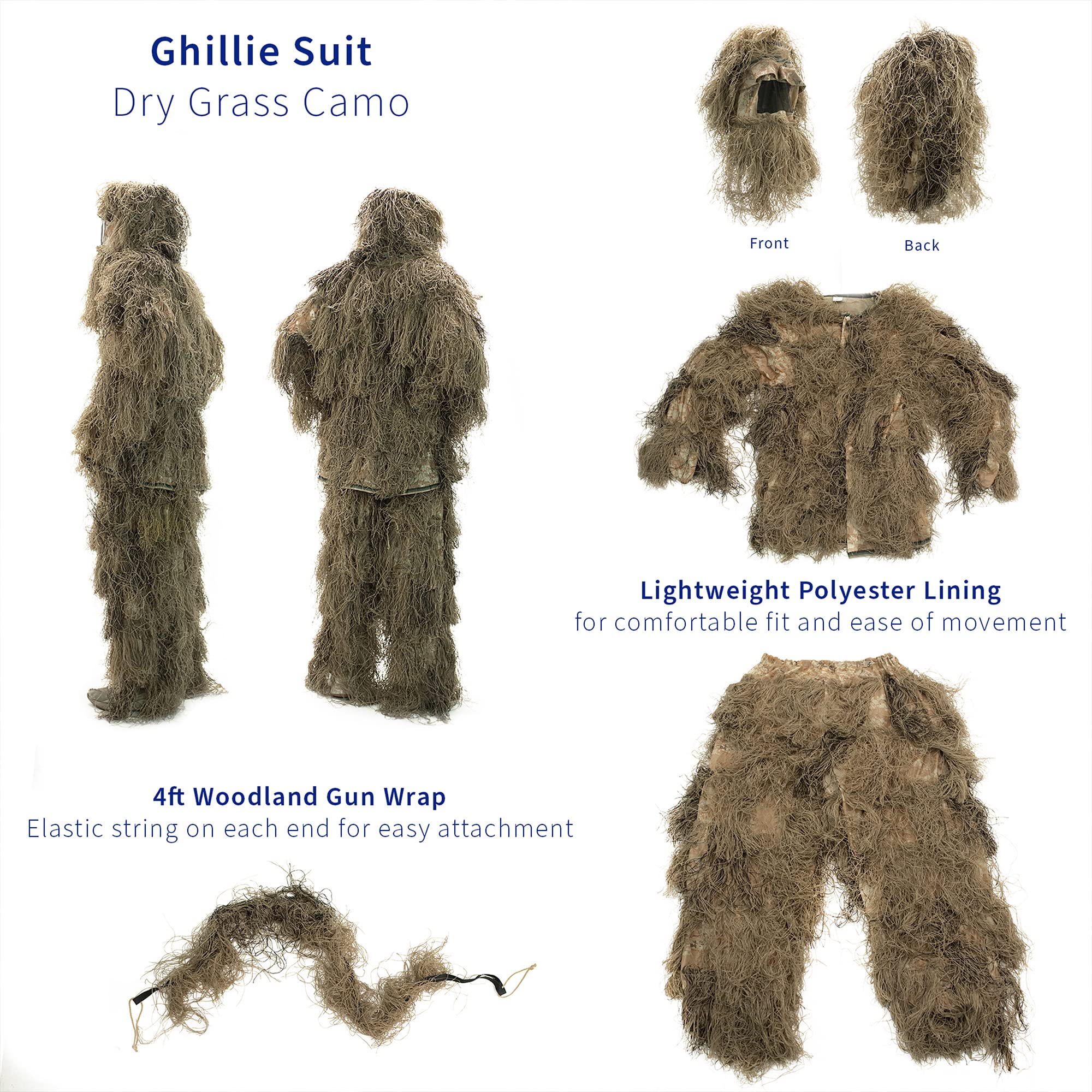 VIVO Ghillie Suit pants enable rapid boot access for stealth movement.