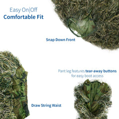 VIVO Ghillie Suit pants with base-button access for convenience