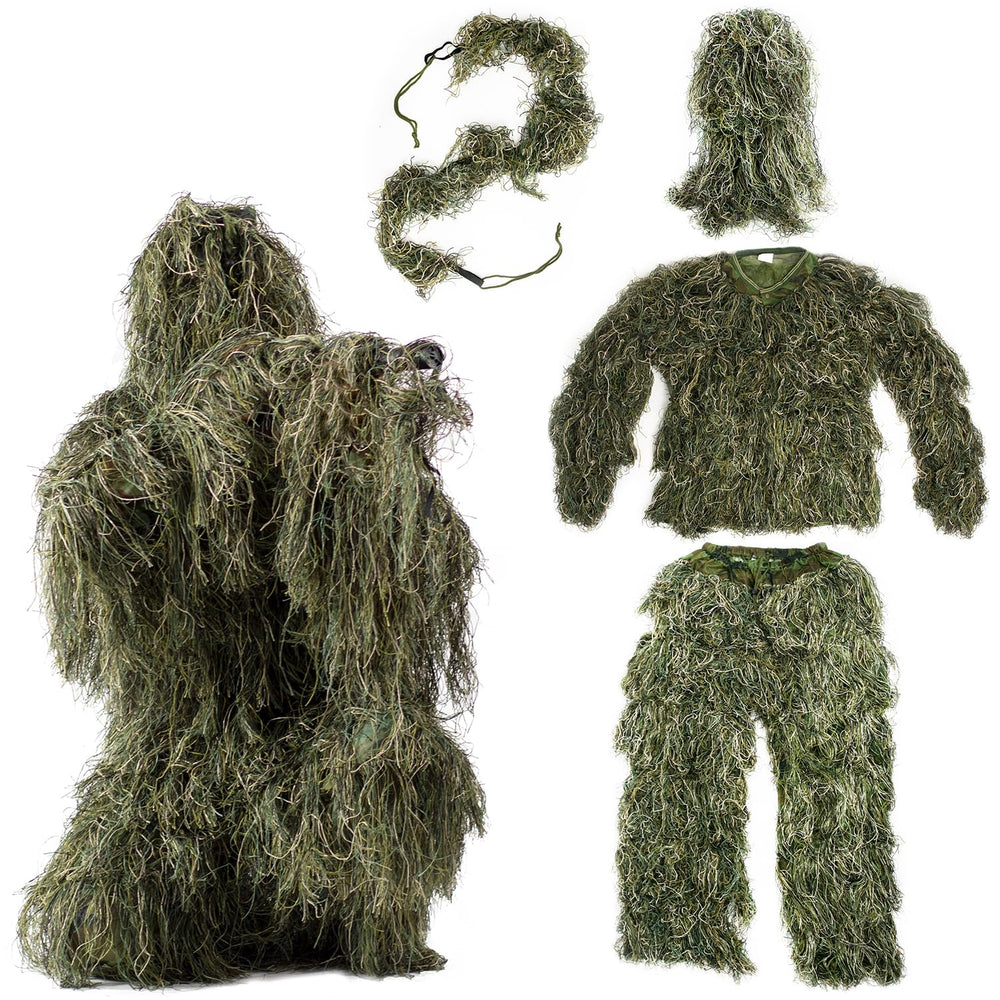 VIVO Ghillie Suit XL/XXL woodland camo overview for concealment