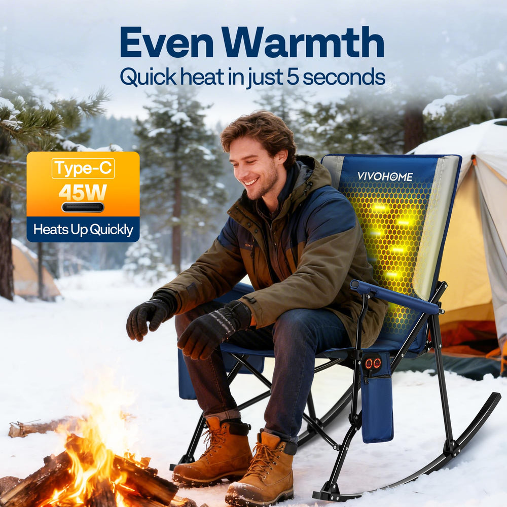 VIVOHOME 27000mAh power bank powers warmth and charges devices on the go