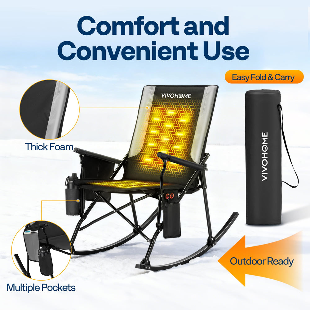 VIVOHOME chair storage pockets keep essentials within reach