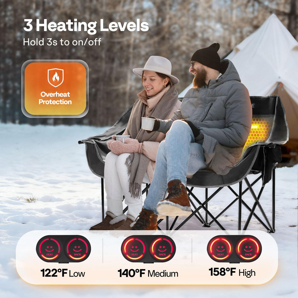 VIVOHOME seat pad closeup demonstrating even heat distribution.