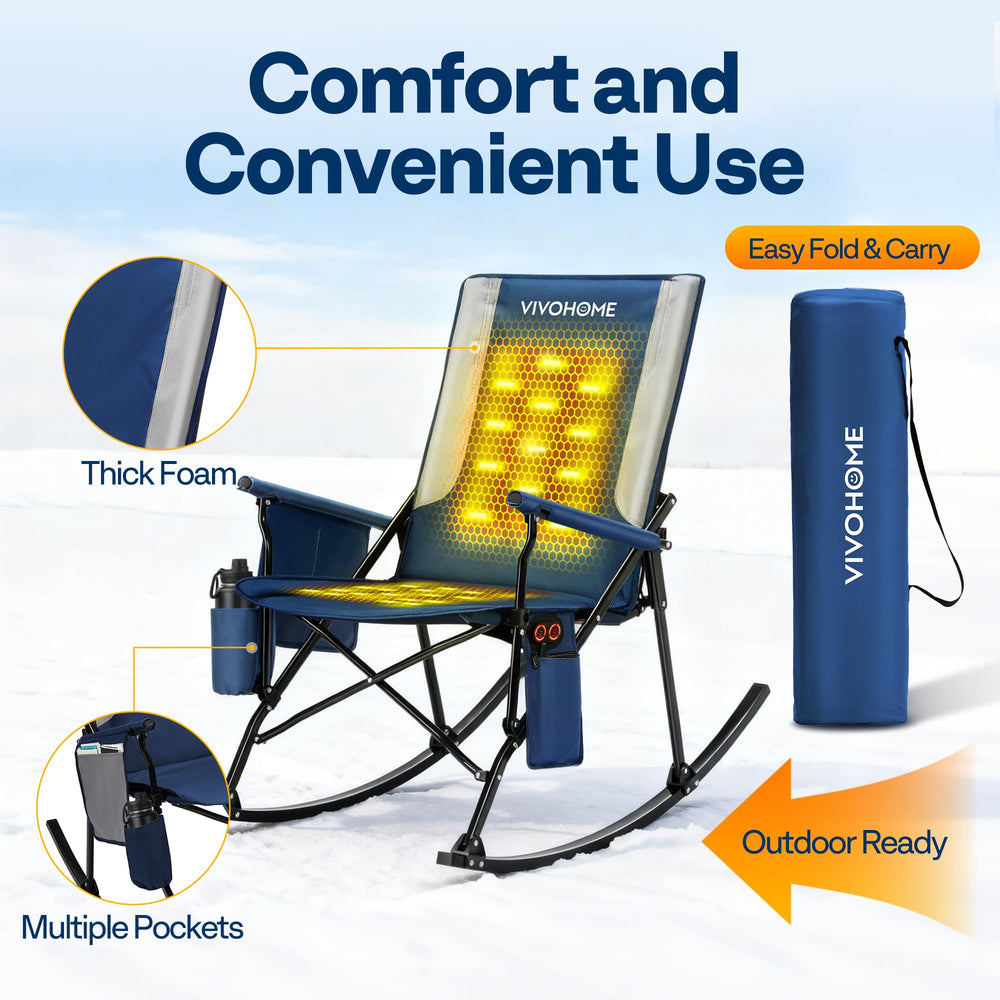 VIVOHOME heavy duty steel frame resists rust for long outdoor life